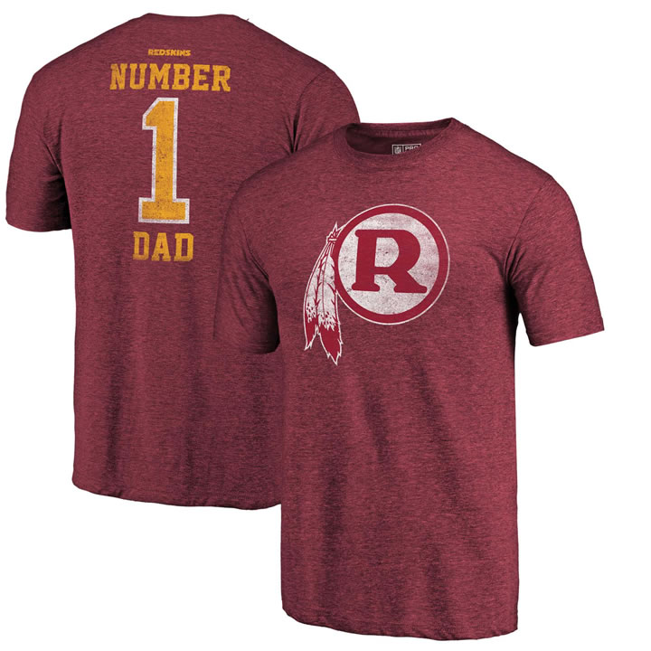 Washington Redskins Burgundy Greatest Dad Retro Tri-Blend NFL Pro Line by Fanatics Branded T-Shirt,We sell and wholesale Washington Redskins Burgundy Greatest Dad Retro Tri-Blend NFL Pro Line by Fanatics Branded T-Shirt on line form chian!